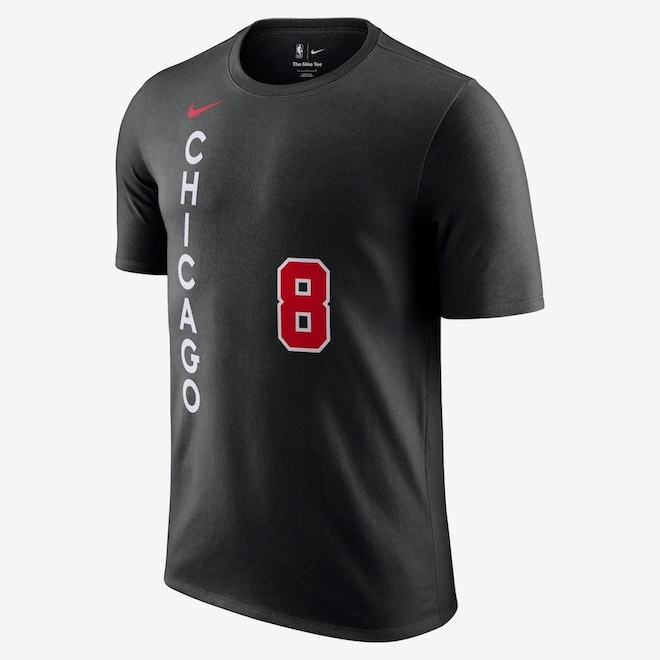 Camiseta Nike Chicago Bulls City Edition - Masculina - Foto 1