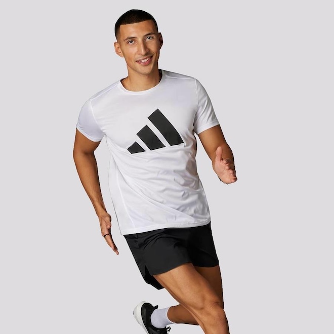Camiseta Adidas Run It - Masculina - Foto 1