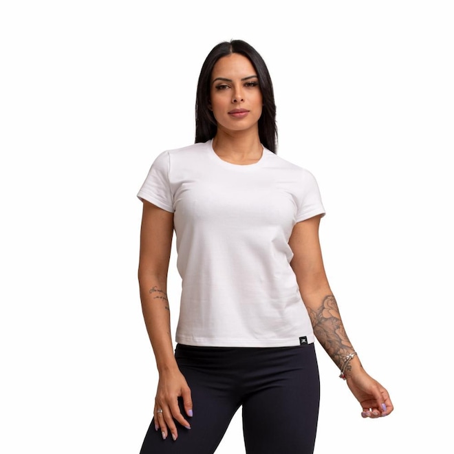 Camiseta Algodão Sportswear Muvin - Feminina - Foto 1