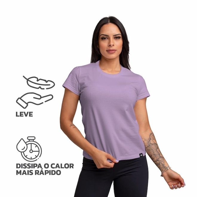Camiseta Algodão Sportswear Muvin - Feminina - Foto 1