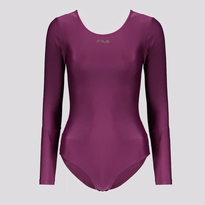 Maiô Fila Body Basic Manga Longa - Feminino - Foto 1