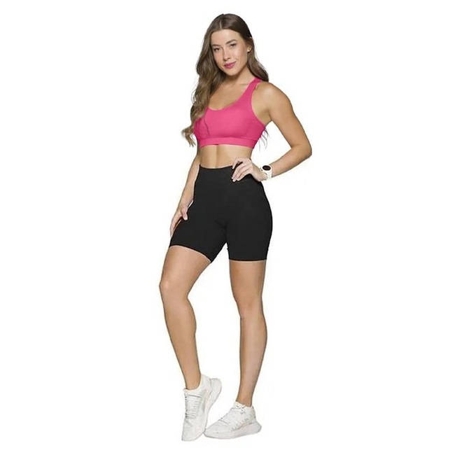 Conjunto Selene: Top Fitness + Bermuda sem Costura - Feminino - Foto 1