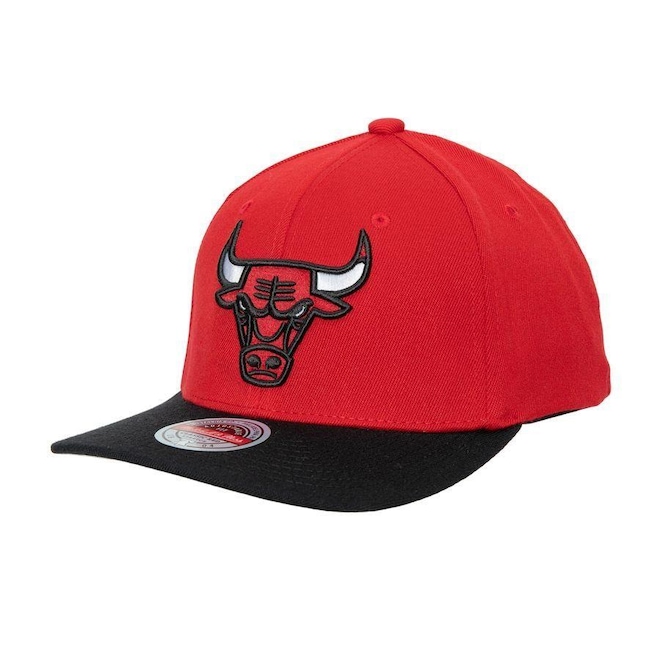 Boné Aba Curva Mitchell & Ness NBA Team 2 Tone Chicago Bulls - Adulto - Foto 1