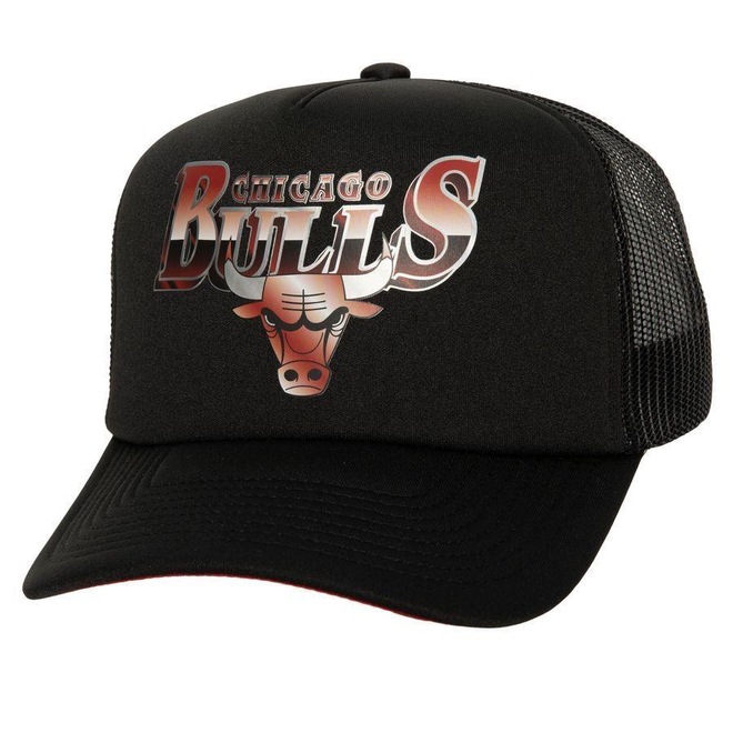 Boné Aba Curva Mitchell & Ness NBA Rock On Truck Chicago Bulls - Adulto - Foto 1