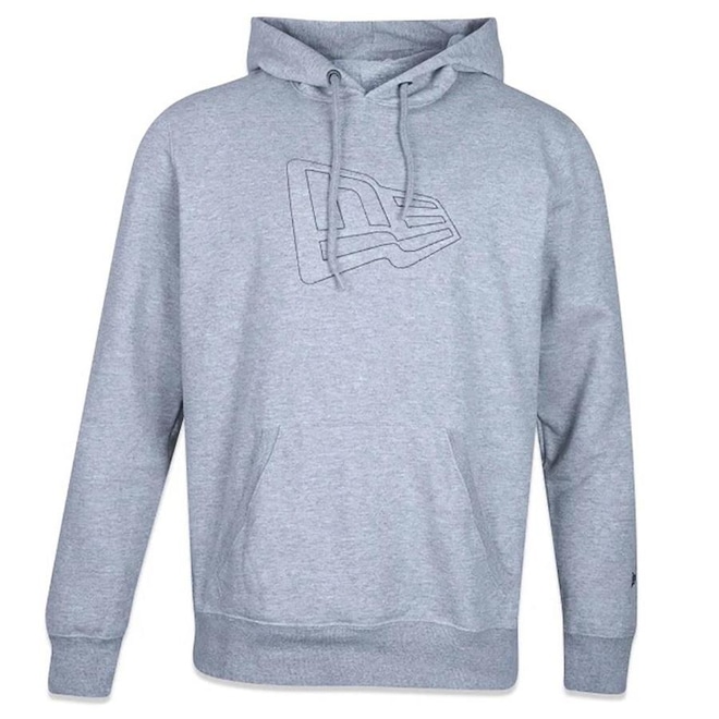 Blusão de Moletom New Era Masculino Canguru Fechado Flag Core - Masculino - Foto 1