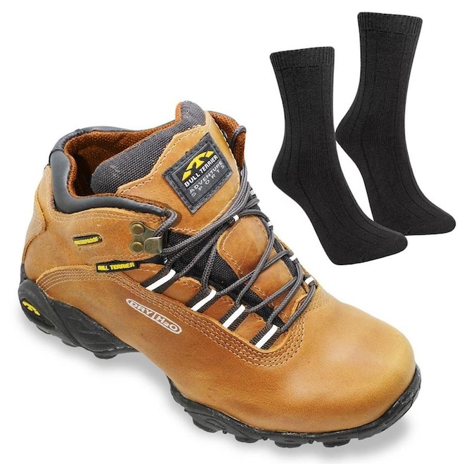 Kit Bota Impermeável Bull Terrier Alpina Dry Lite + Par de Meias - Feminino - Foto 1