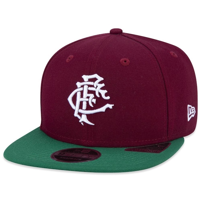 Boné Aba Reta do Fluminense New Era 9Fifty Fit - Snapback - Adulto - Foto 1