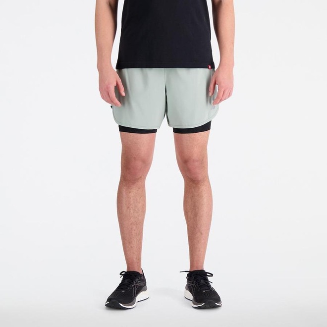Short New Balance Accelerate 2 em 1 - Masculino - Foto 1