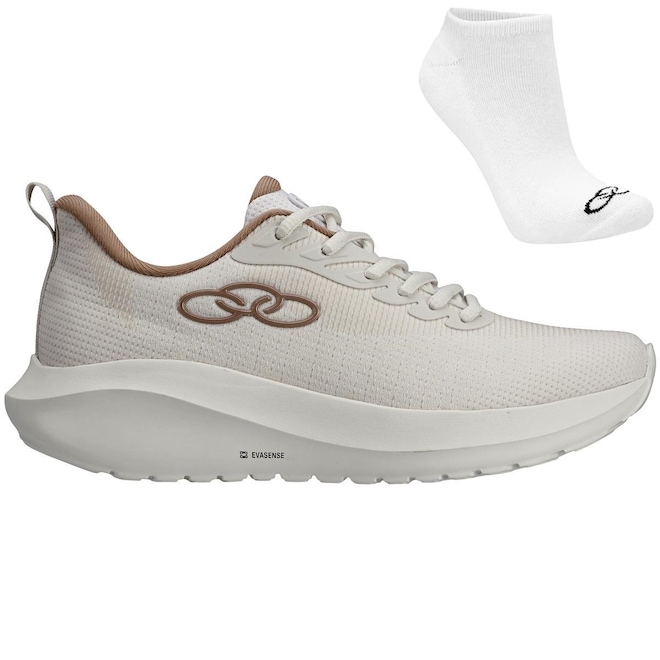 Kit Tênis Olympikus Acqua + Meia - Feminino - Foto 1