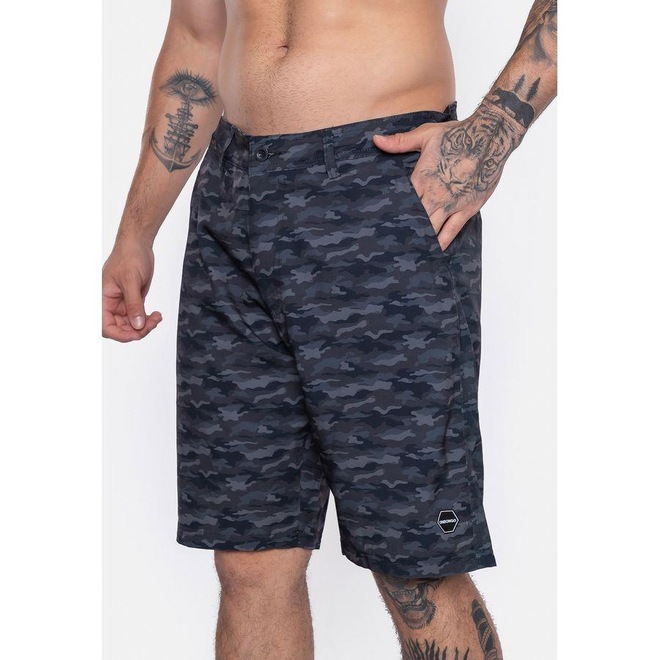 Boardshort Onbongo Hibrido - Masculino - Foto 1