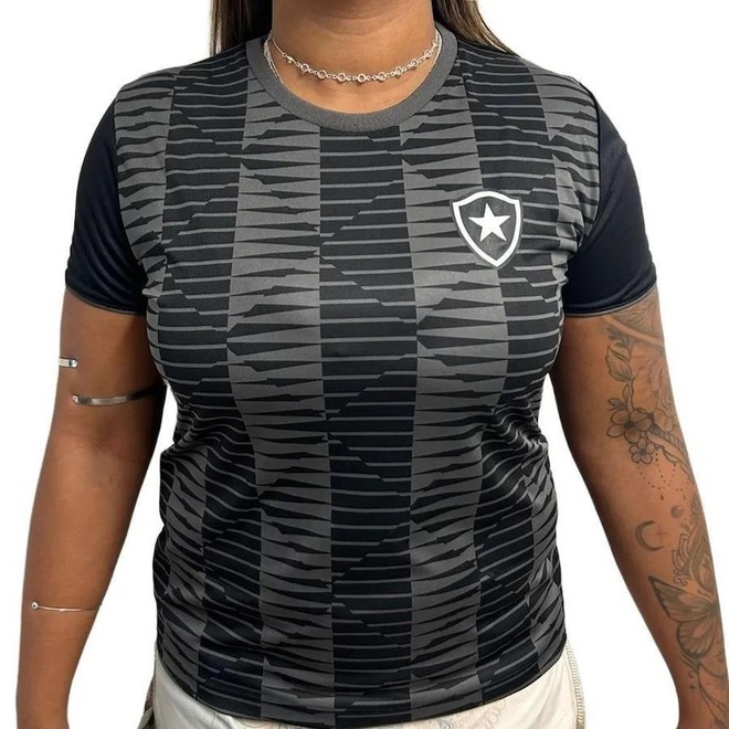 Camiseta do Botafogo Brazilinestripes - Feminina - Foto 1