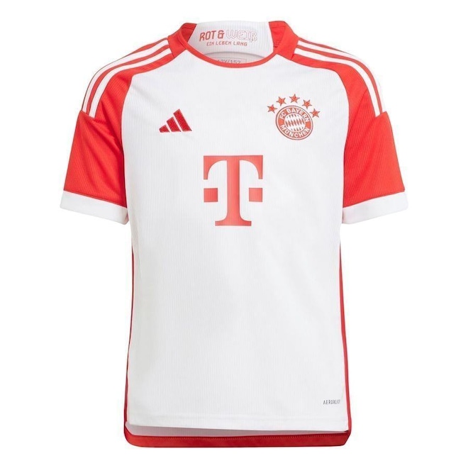 Camisa Bayern I 23/24 adidas Fc - Infantil - Foto 1