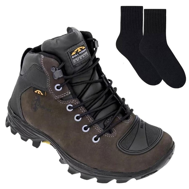 Bota Bull Terrier Valmet Moto - Masculina + Par de Meia - Foto 1