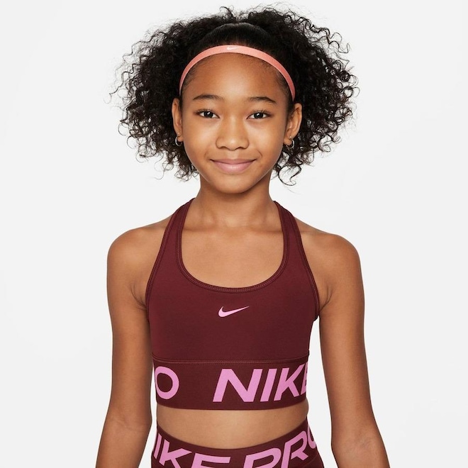 Top Nike Pro Swoosh - Infantil - Foto 1