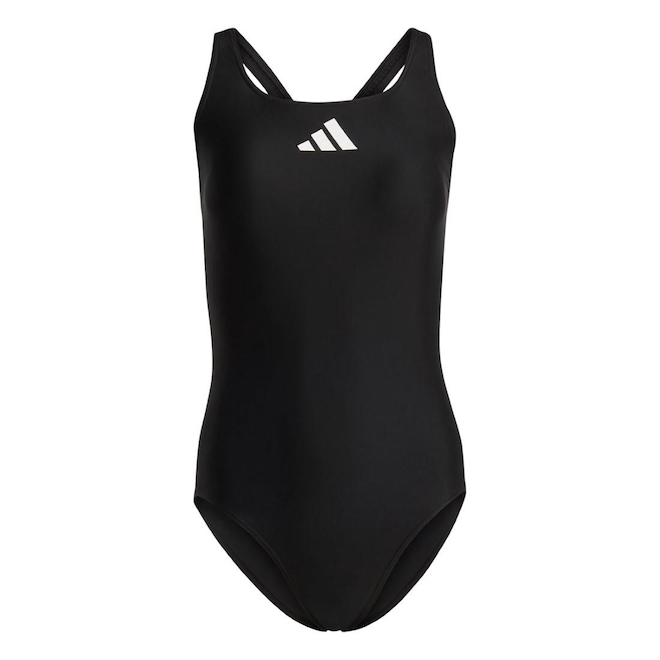 Maiô adidas Logo 3 Bars Suit Feminino - Foto 1