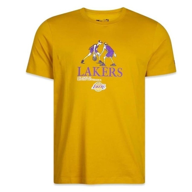Camiseta New Era Los Angeles Lakers Freestyle - Masculina - Foto 1