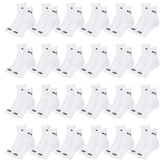 Kit Meia Cano Médio Puma Esportiva - 24 Pares - Masculino - Foto 1
