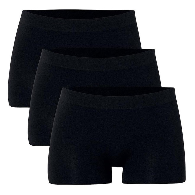 Kit 3 Calcinhas She Boyshots Microfibra sem Costura Adulto - Foto 1