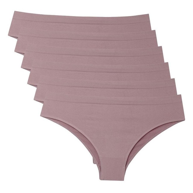 Kit 6 Calcinhas She Cintura Alta Microfibra sem Costura ? Adulto - Foto 1