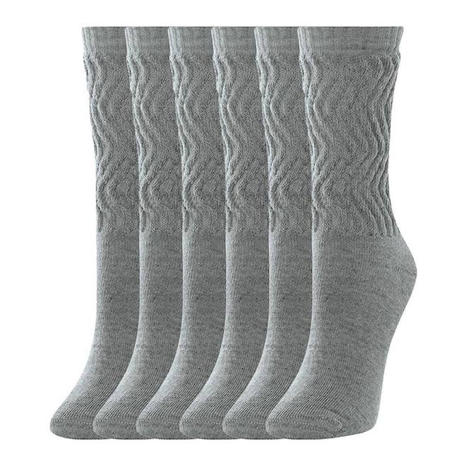 Kit Meias Aeróbica She Cano Longo - 6 Pares - Adulto - Foto 1