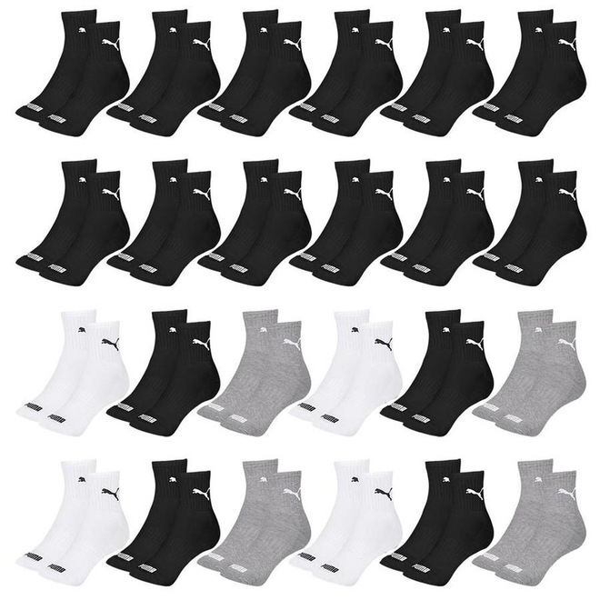 Kit Meia Cano Médio Puma Esportiva - 24 Pares - Feminino - Foto 1