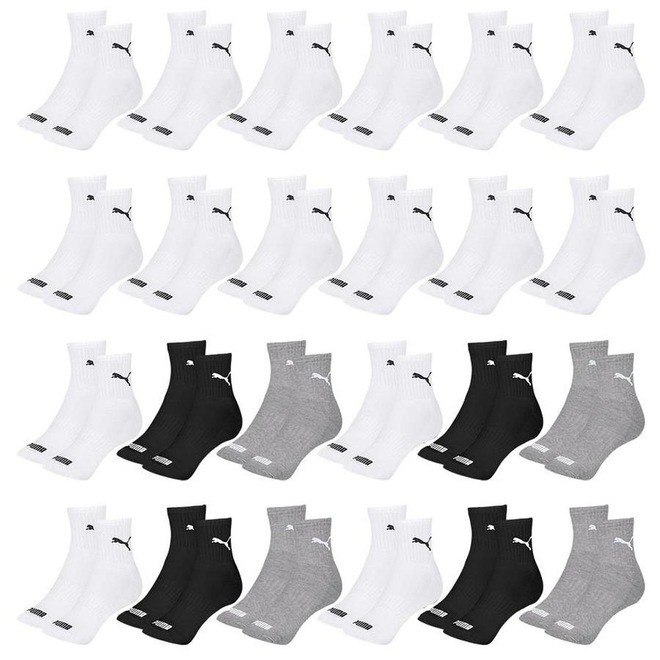 Kit Meia Cano Médio Puma Esportiva - 24 Pares - Feminino - Foto 1