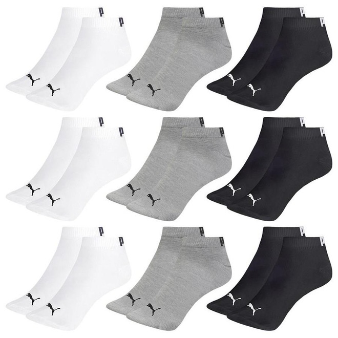 Kit Meia Sapatilha Puma Invisível - 9 Pares - Infantil - Foto 1