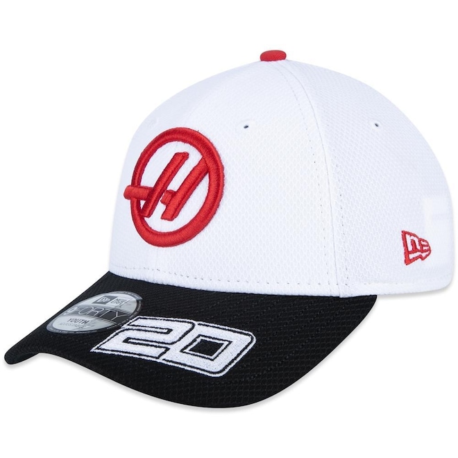 Boné New Era Infantil 9Forty Kevin Magnussen Equipe Haas F1 2024 - Snapback - Adulto - Foto 1