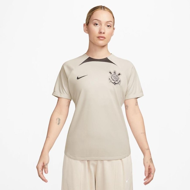 Camiseta Nike Corinthians Treino 2024 Academy Pro - Feminina - Foto 1