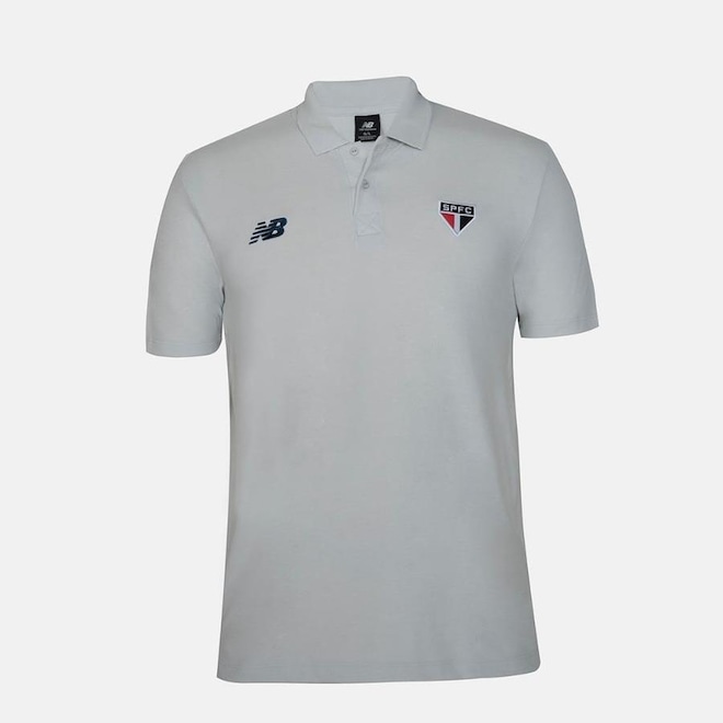 Camisa Polo do São Paulo Viagem Spfc 2024 New Balance - Masculina - Foto 1
