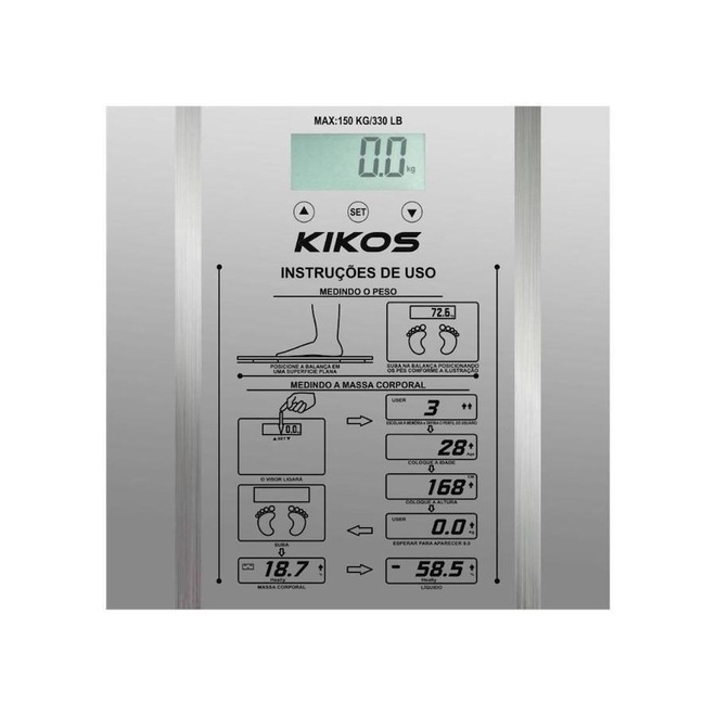 Balança Digital Kikos Ison - Foto 1