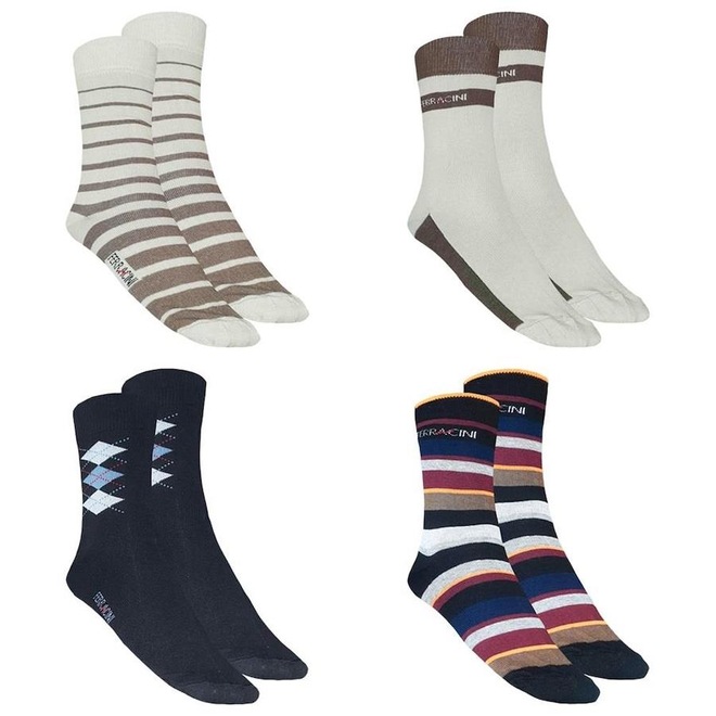 Kit Meias Ferracini Cano Alto Sport - 4 Pares - Adulto - Foto 1