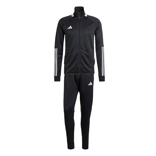 Agasalho sem Capuz adidas Sereno Três Listras Aeroready - Masculino - Foto 1