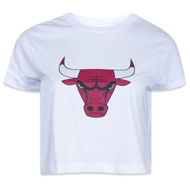 Camiseta New Era Cropped Chicago Bulls - Feminina - Foto 1