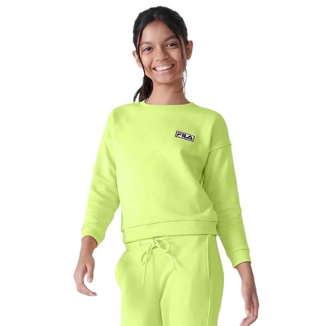 Blusão de Moletom sem Capuz Fila Essential - Infantil - Foto 1