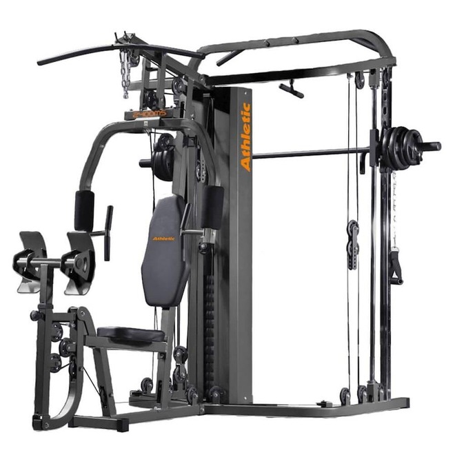 Estação Funcional Trainer Athletic 2400Ms com 67,5Kg +40 Exercícios - Foto 1