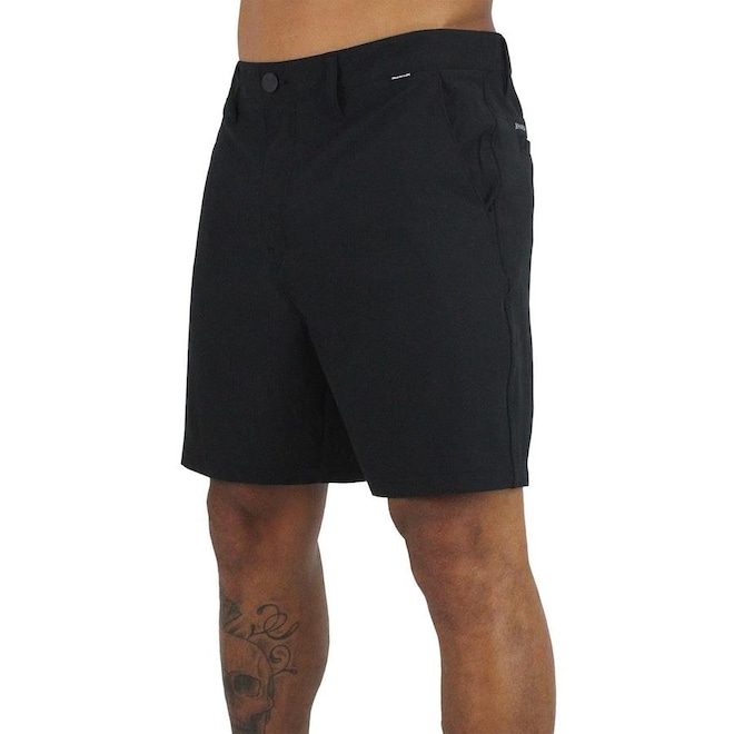 Bermuda Hurley Phantom Walkshorts 18" Black - Masculina - Foto 1