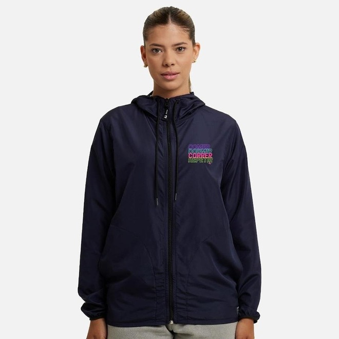 Jaqueta Corta Vento com Capuz WSS Brasil Impermeável Rotina Corrida - Feminina - Foto 1