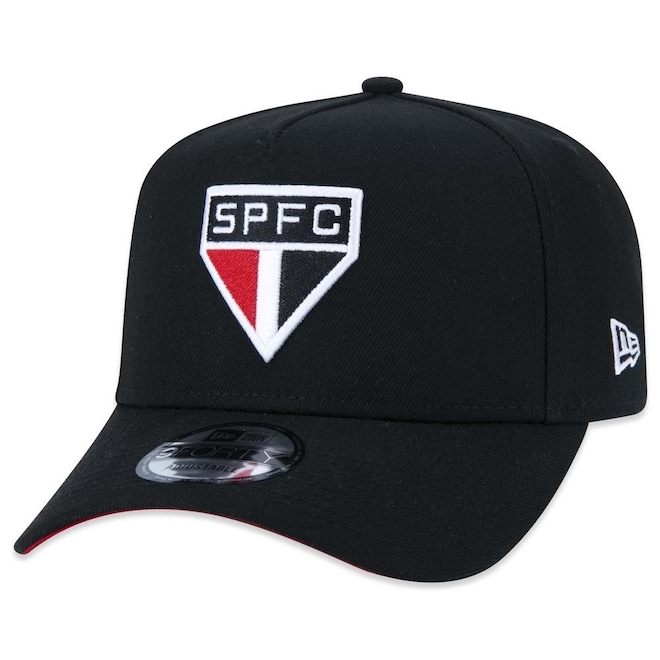 Boné Aba Curva New Era 9Forty A-Frame São Paulo Futebol Snapback - Adulto - Foto 1