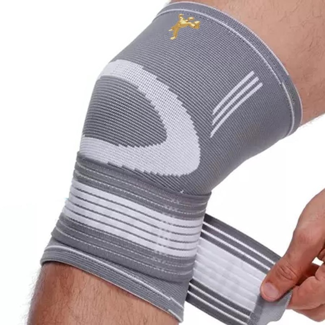 Joelheira Elástica Gold Sports Confot Plus com Tiras Compressão - Foto 1