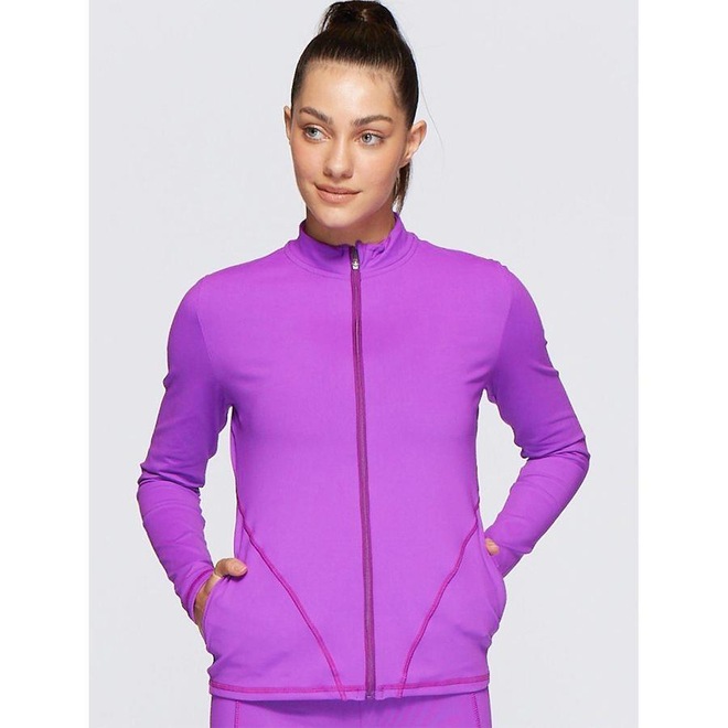 Jaqueta sem Capuz Bodyforsure Liso Colorful - Feminina - Foto 1