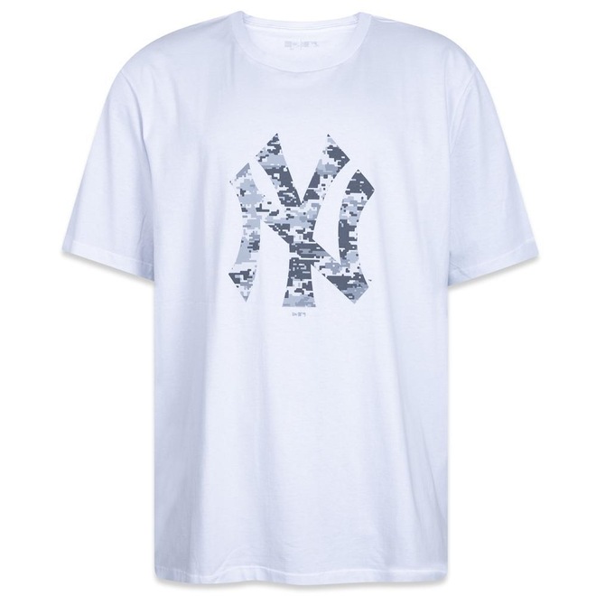 Camiseta New Era Plus Size Regular New York Yankees - Masculina - Foto 1