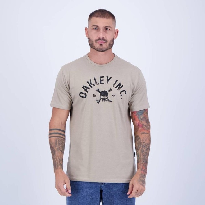 Camiseta Oakley Inc Skull - Masculina - Foto 1
