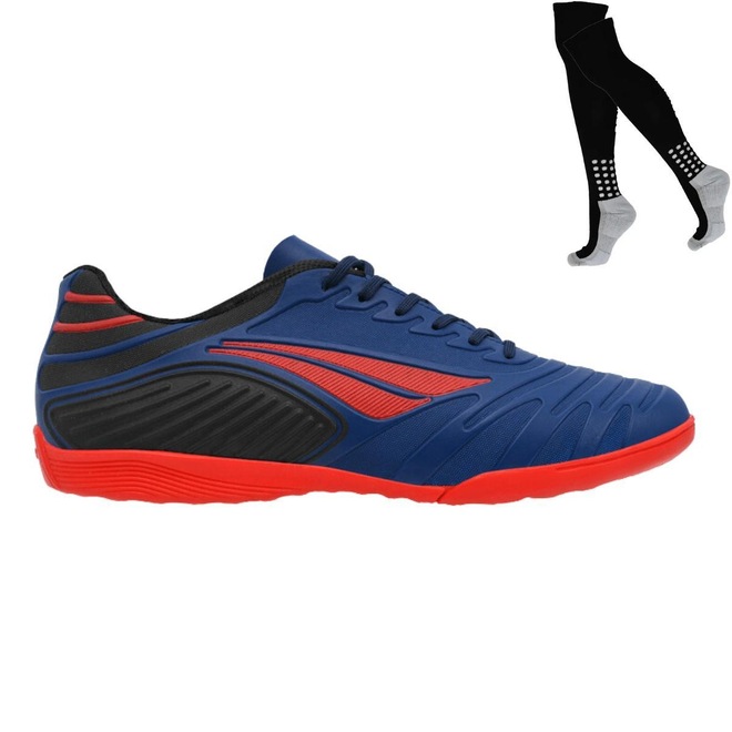 Kit Chuteira Futsal Penalty Matis Y-2 + Meião - Adulto - Foto 1