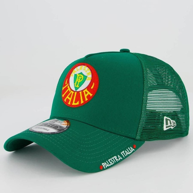 Boné Aba Curva New Era Palmeiras Palestra Italia - Snapback - Adulto - Foto 1
