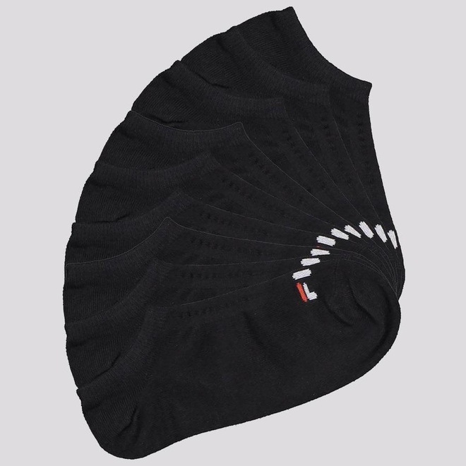 Kit de Meias Cano Curto Fila Lisa com 9 Pares - Adulto - Foto 1