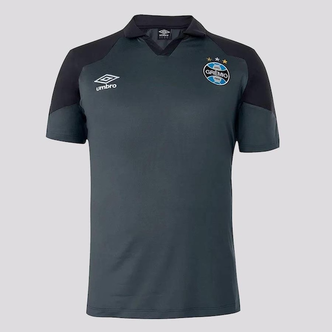 Camisa Polo do Grêmio 2023 Umbro Viagem - Masculina - Foto 1