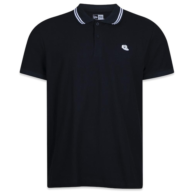 Camisa Polo New Era Premium Cap Frontal - Masculina - Foto 1