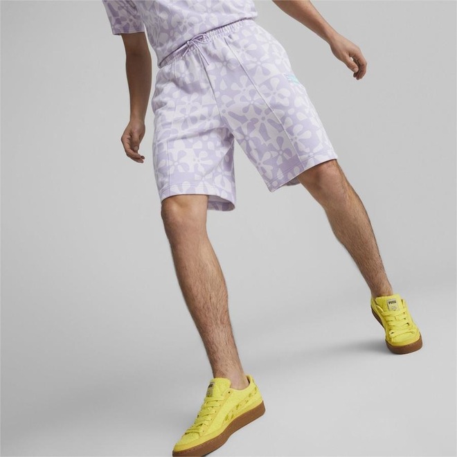 Shorts Puma Estampados X Bob Esponja Terry - Masculino - Foto 1