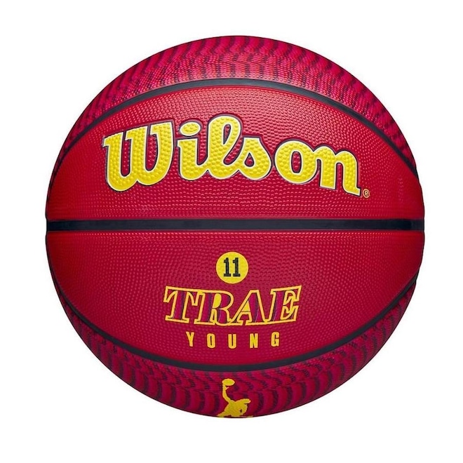Bola De Basquete Wilson Nba Trae Young Atlanta Hawks Outdoor - Foto 1